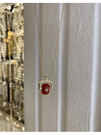 Çelik Yıldız Detay Tasarım Kolye