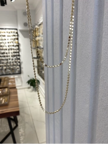 Özel Seri 45 Cm Ezme Zincir Kolye