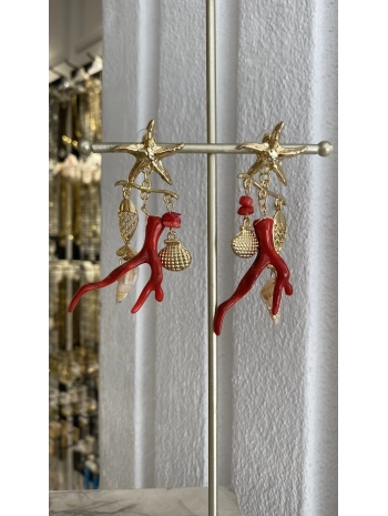 Özel Seri Deniz Yıldızı Charm Küpe