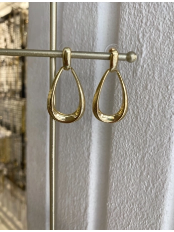 Özel Seri İnce Plaka Oval Küpe