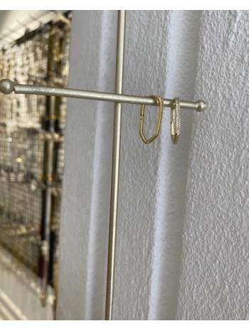 Özel Seri İnce Zirkon Taş V Küpe