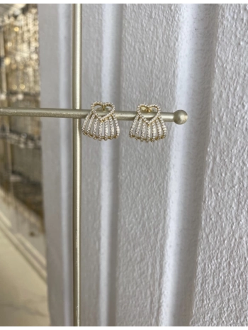 Özel Seri Kalp Detay Küpe