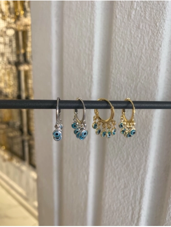 Özel Seri Nazar Boncuk Detay Shakira Küpe