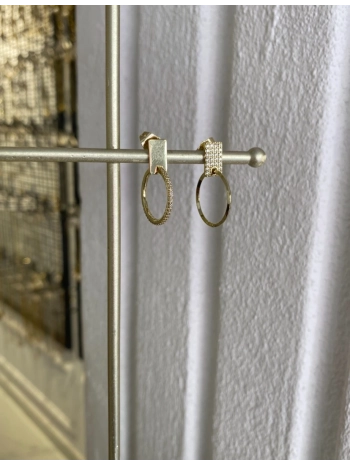 Özel Seri Sallantılı Zirkon Taş Halka Küpe