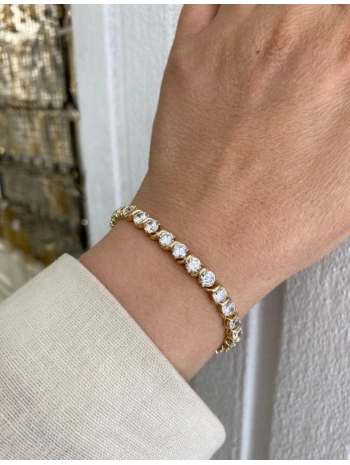 Özel Seri Sıralı Zirkon Taş Su Yolu Bileklik