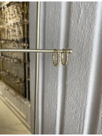 Özel Seri Tırtıklı Halka Küpe