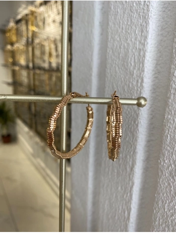 Özel Seri Zikzak İnce Plaka Halka Küpe