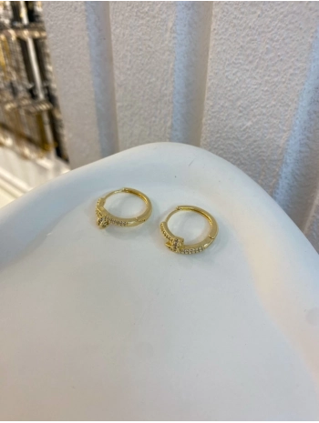 Özel Seri Zirkon Taş Çivi Küpe