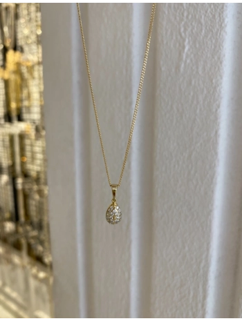 Özel Seri Zirkon Taş Damla Kolye