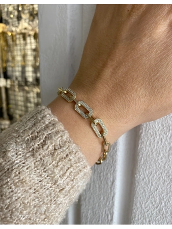 Özel Seri Zirkon Taş Detay Ataç Zincir Bileklik