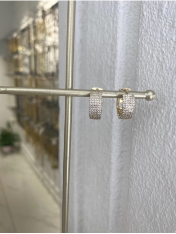 Özel Seri Zirkon Taş Detay Halka Küpe