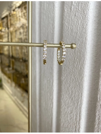 Özel Seri Zirkon Taş Halka Küpe