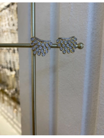 Özel Seri Zirkon Taş Tasarım Küpe