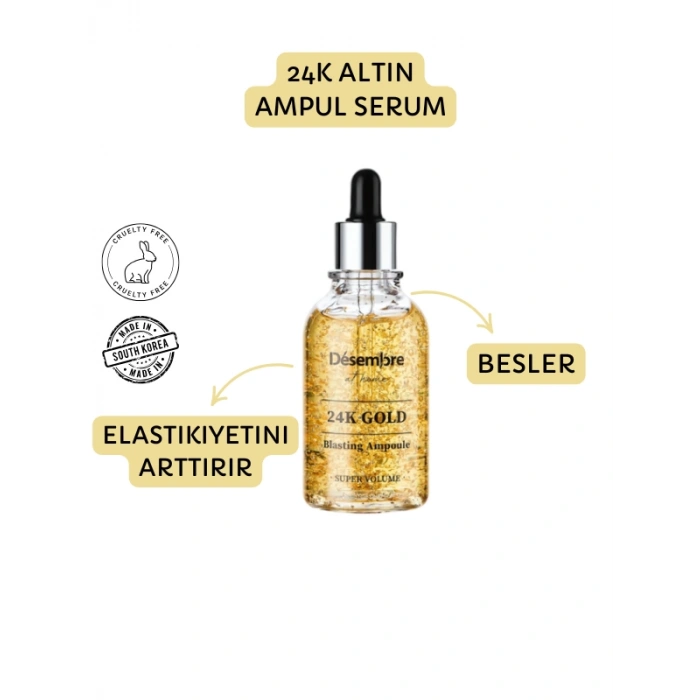 24K Gold Blasting Ampoule ( Elastikiyet ve Parlaklık Sağlayan Serum)