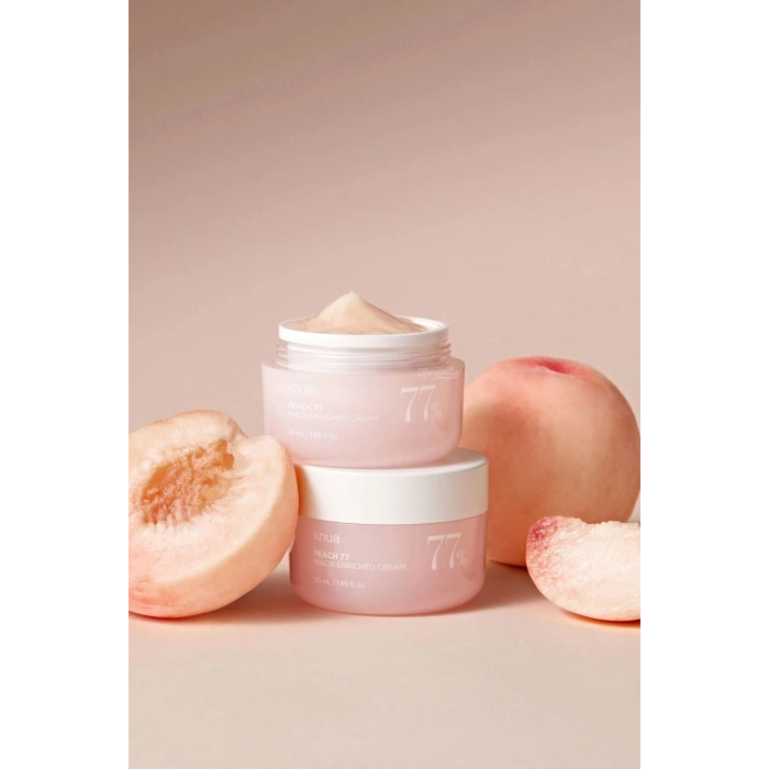 Peach 77% Niacin Enriched Cream Parlatıcı, Elastikiyet Koruyucu Şeftali Özlü Krem 50ml