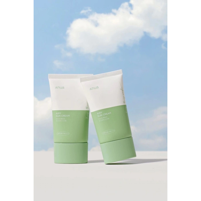 Airy Sun Cream SPF50+ PA++++ - Centella ve Mugwort Özlü Toz Karşıtı Güneş Kremi 50ml