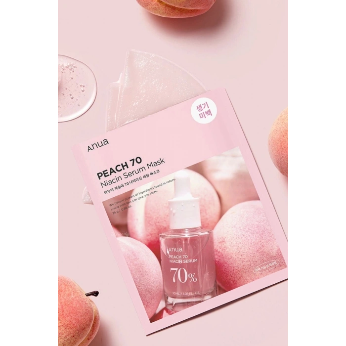 Niacin Serum Mask  Parlatıcı Ve Nemlendirici Şeftali Özlü Niacinamide Serum Maske 25ml