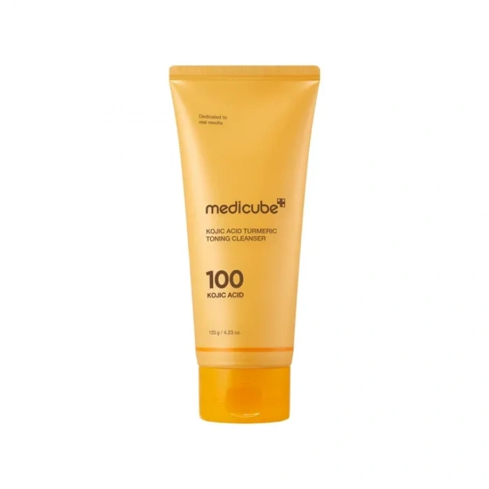 MEDICUBE KOJIC ACID TURMERIC TONING CLEANSER 120g (Zerdeçallı Tonik Temizleyici)