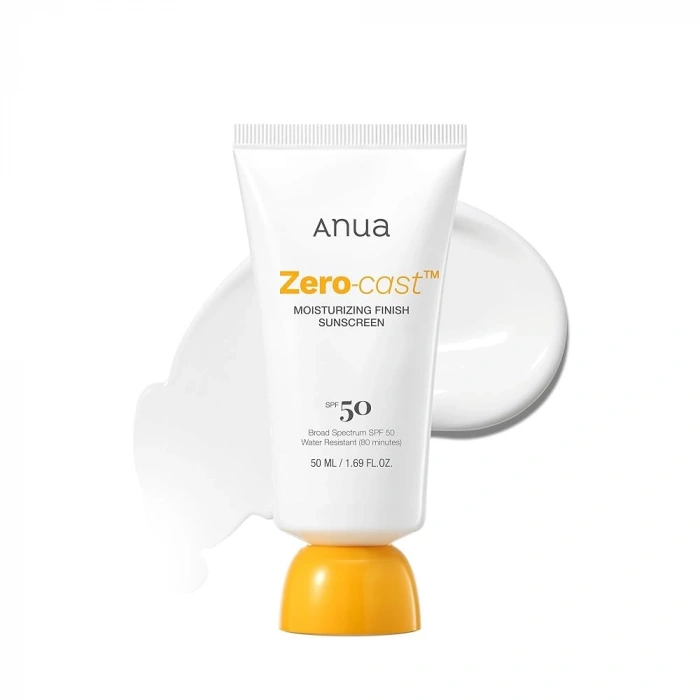 Anua - Zero-Cast Moisturizing Finish Sunscreen(Suya Dayanıklı Güneş Kremi)