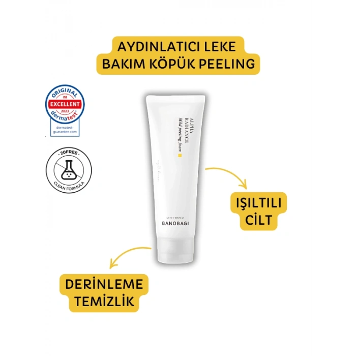 Banobagi Alpha Radiance Mild Peeling Foam ( Aydınlatıcı Leke Bakım Peeling)
