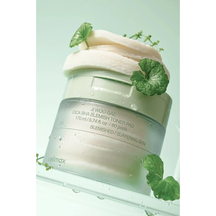 Celimax Ji Woo Gae Cica BHA Blemish Toner Pad(GLOBALCARE)