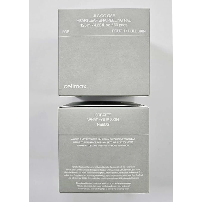 Celimax JIWOOGAE Heartleaf BHA Peeling Pad 125ml/60 ad(GLOBALCARE)