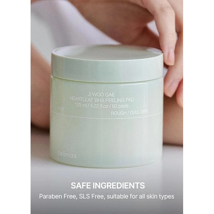 Celimax JIWOOGAE Heartleaf BHA Peeling Pad 125ml/60 ad(GLOBALCARE)