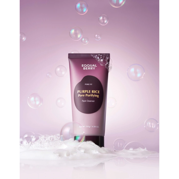 EQQUALBERRY PURPLE RICE PORE PURIFYING PACK CLEANSER 130g
