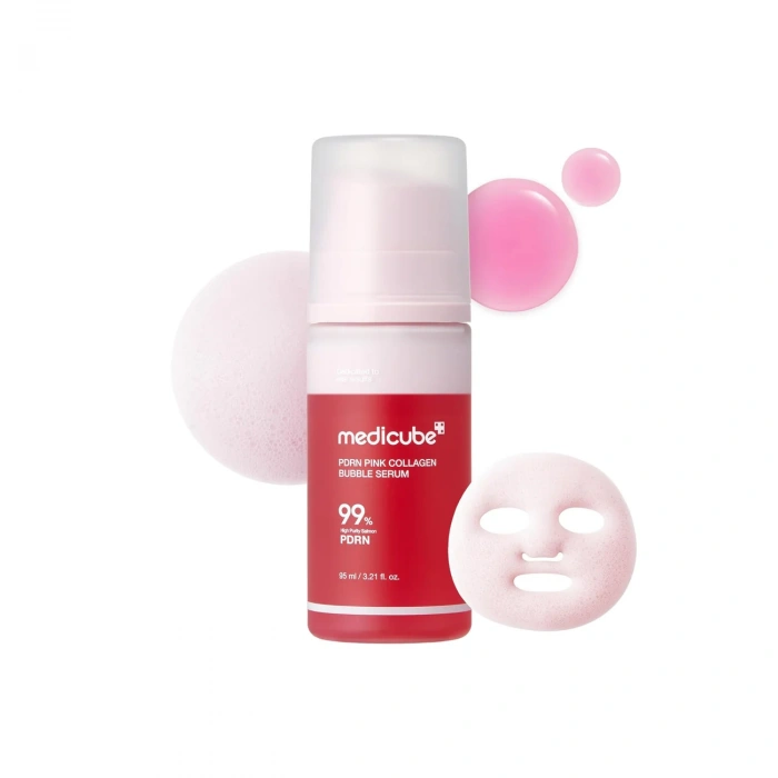 MEDICUBE PDRN PINK COLLAGEN BUBBLE SERUM 95ml