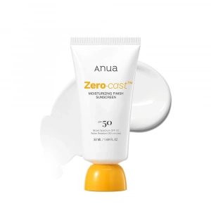 Anua - Zero-Cast Moisturizing Finish Sunscreen(Suya Dayanıklı Güneş Kremi)