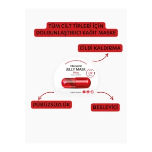 BANOBAGI Vita Genic Jelly Mask Lifting Dolgunlaştırıcı ve besleyici %100 pamuk maske