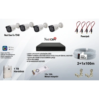 NEXT CAM 4 KANAL KAMERA SETİ