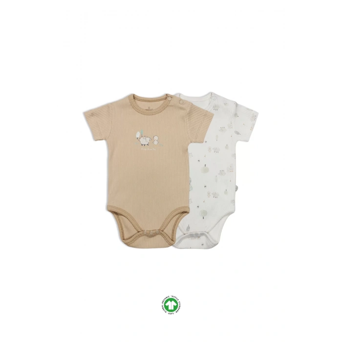 Bistyle Always Dream Yarım Kol 2li Body 17114 Ekru Bej