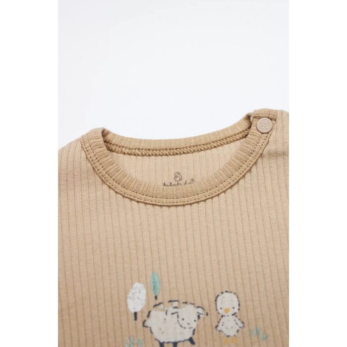 Bistyle Always Dream Yarım Kol 2li Body 17114 Ekru Bej