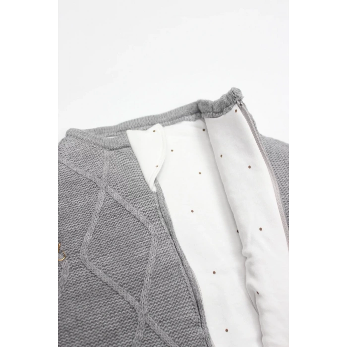 Bistyle Baby İn Swadding Triko Kundak 75108 Gri