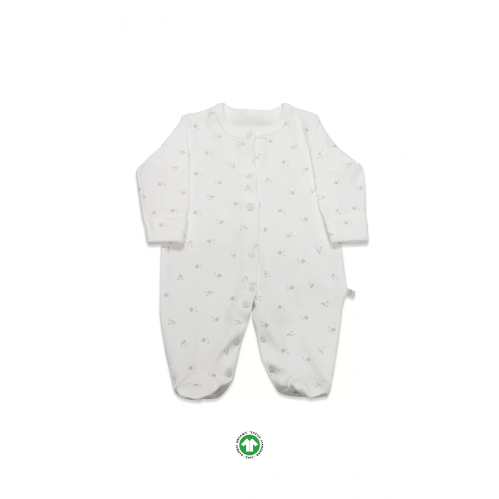 Bistyle Grow İn Love Bebe Tulum 15103 Pembe Ekru