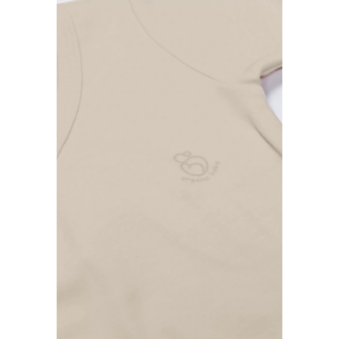 Bistyle Organik Natural Basic Style Kruvaze Uzun Kol Body Bs17102 Bej