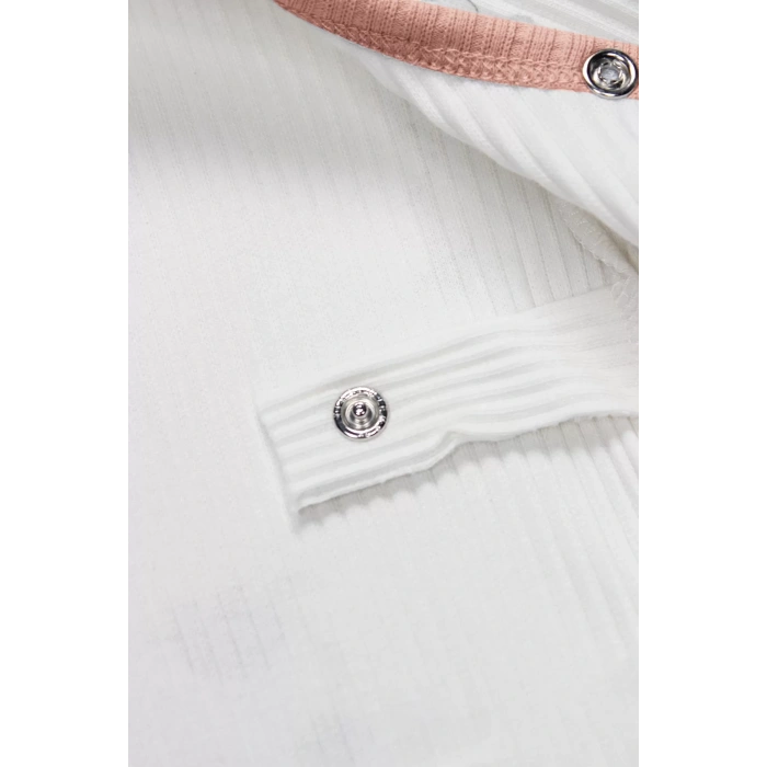 Bloom Rose 2li Yarım Kol Badi 17119 Ekru Gül Kurusu