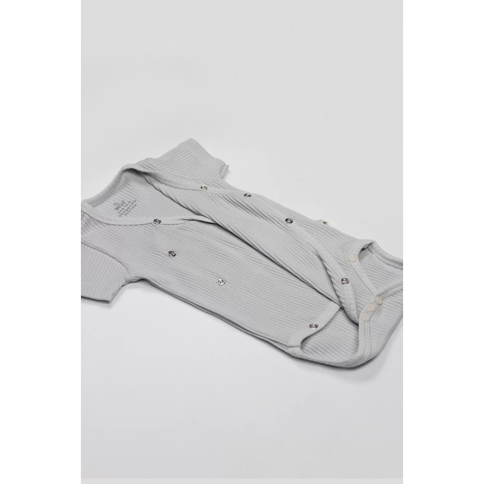 Flying Elephant 2li Yarım Kol Badi 17117 Ekru Gri