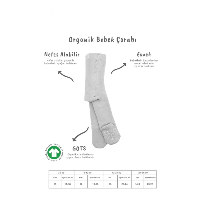 Kaymaz Basic Külotlu Çorap 50501 Gri