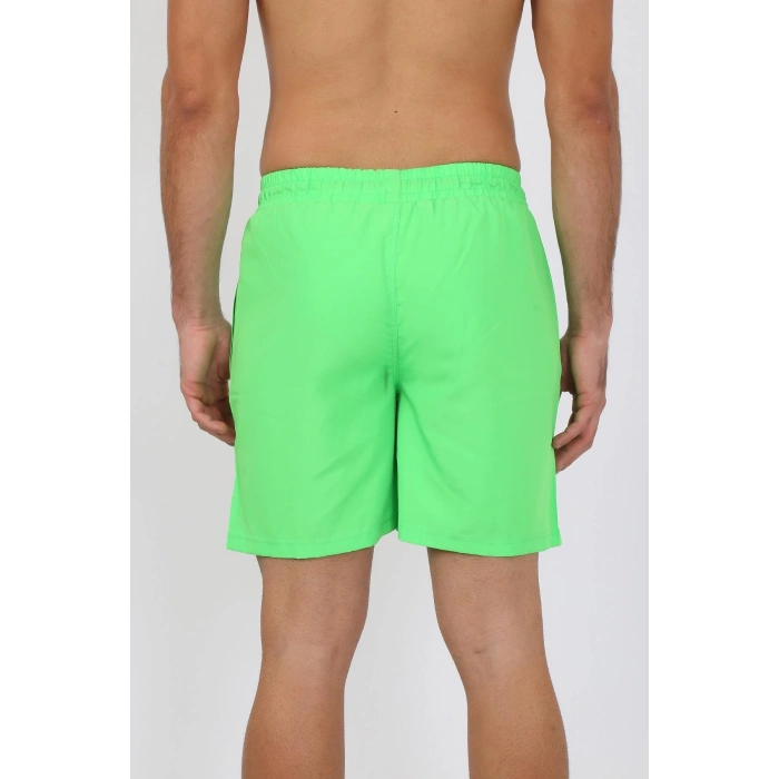 Moda Erkek Fermuar Cepli Deniz Şortu Fıstık Yeşil