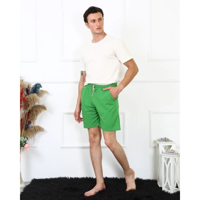 Moda Erkek Lakost Fıstık Yeşili Şort