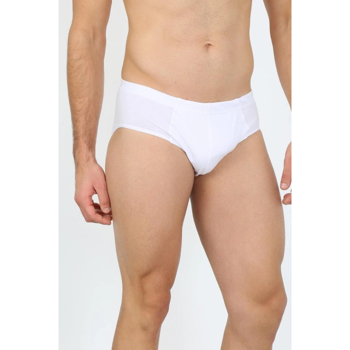 Moda Erkek Pamuk 3lü Beyaz Slip