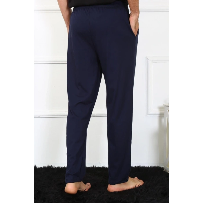 Moda Erkek Pamuk Lacivert Tek Alt Pijama