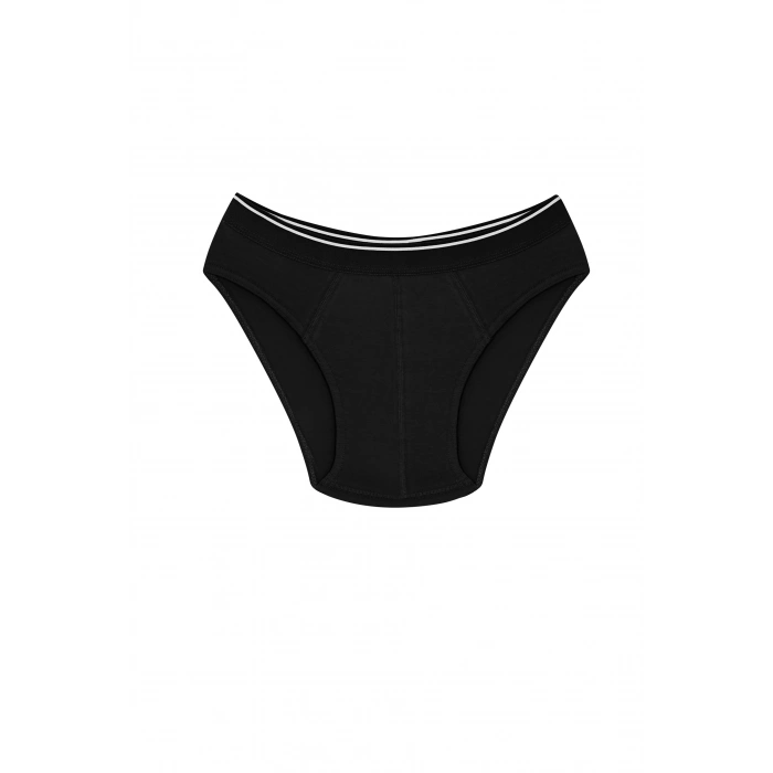 Moda Erkek Pamuk Likralı Slip Siyah