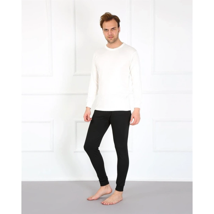 Moda Erkek Pamuk Siyah Tek Alt İçlik