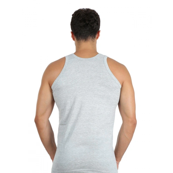 Moda Erkek Penye Atlet Gri