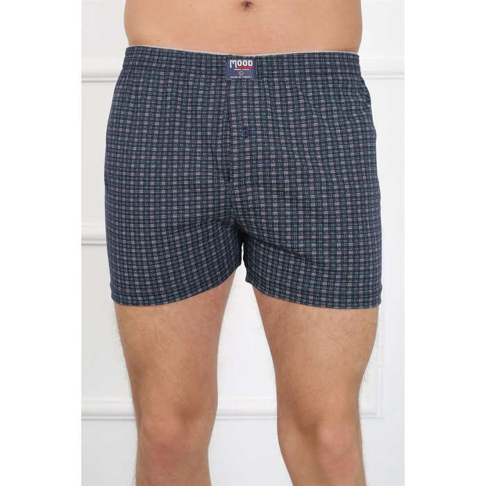 Moda Erkek Penye Boxer Lacivert