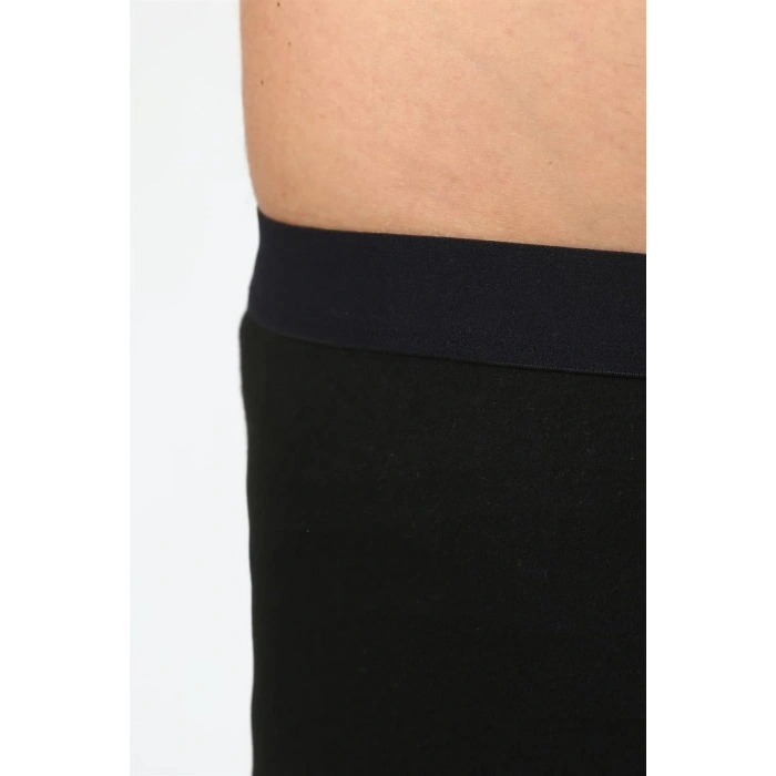 Moda Erkek Termal Tayt Kışlık Tek Alt İçlik Siyah