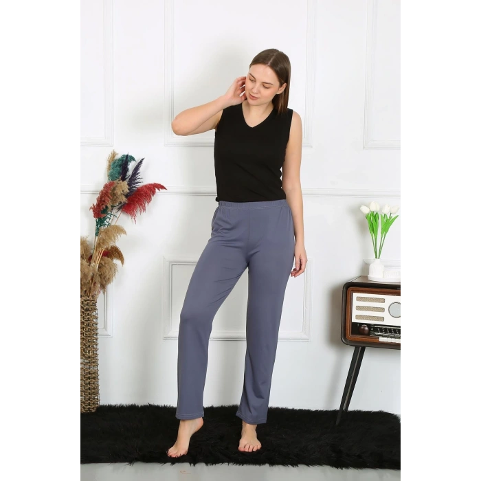 Moda Kadın Pamuklu Tek Alt Pijama